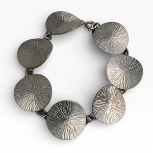Vintage Jorgen Jensen Textured Circle Bracelet 57